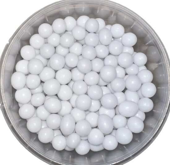 Mini traškūs ,,Balti" 5mm perliukai